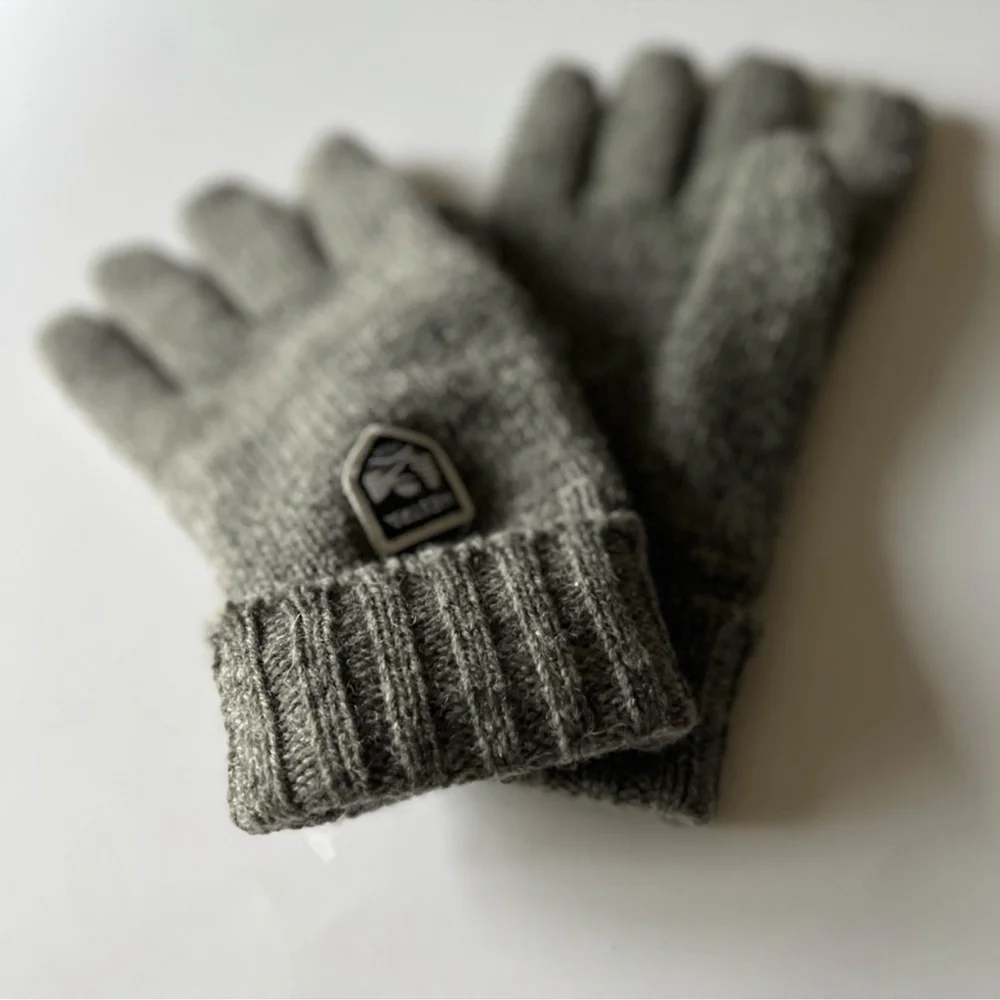 HESTRA MENS BASIC WOOL GLOVES GREY SIZE 11 L/XL NWOT - Picture 5 of 8